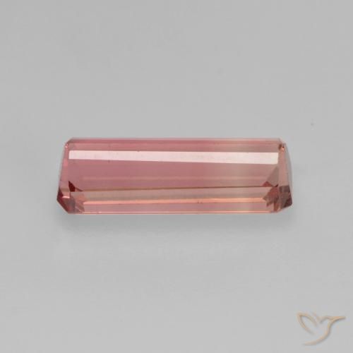 Turmalina Rosa Terroso Natural 1.14ct, Corte Octógono / Esmeralda, VS