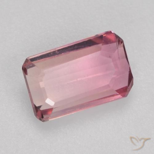 Turmalina Chiclete rosa claro Natural 0.58ct, Corte Octógono / Esmeralda, VS