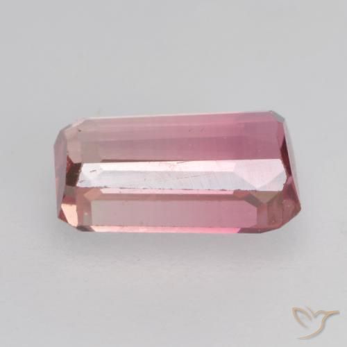 Turmalina Chiclete rosa claro Natural 0.58ct, Corte Octógono / Esmeralda, VS