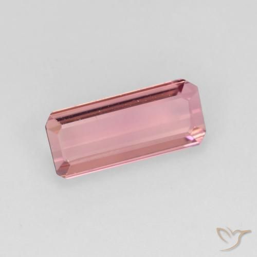 Turmalina Tom Rosa Chiclete Natural 0.93ct, Corte Octógono / Esmeralda, VS