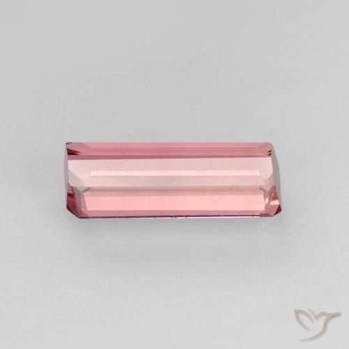 Turmalina Tom Rosa Chiclete Natural 0.93ct, Corte Octógono / Esmeralda, VS