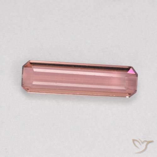 Turmalina rosa médio Natural 0.90ct, Corte Octógono / Esmeralda, VS