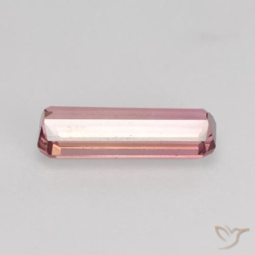 Turmalina Vermelho Maçã Doce Claro Natural 0.90ct, Corte Octógono / Esmeralda, VS