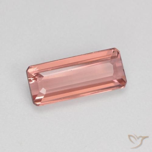 Turmalina Rosa Médio Claro Natural 0.97ct, Corte Octógono / Esmeralda, VS