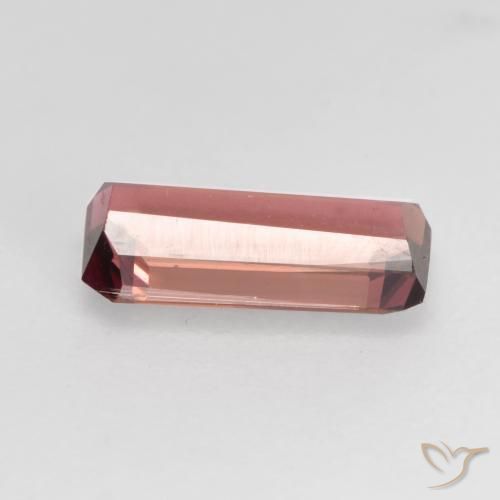 Turmalina rosa rosa Natural 0.92ct, Corte Octógono / Esmeralda, VS