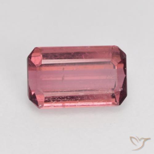 Turmalina Roxo Rosa Natural 0.88ct, Corte Octógono / Esmeralda, SI