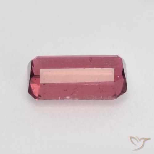 Turmalina Roxo Rosa Natural 0.88ct, Corte Octógono / Esmeralda, SI