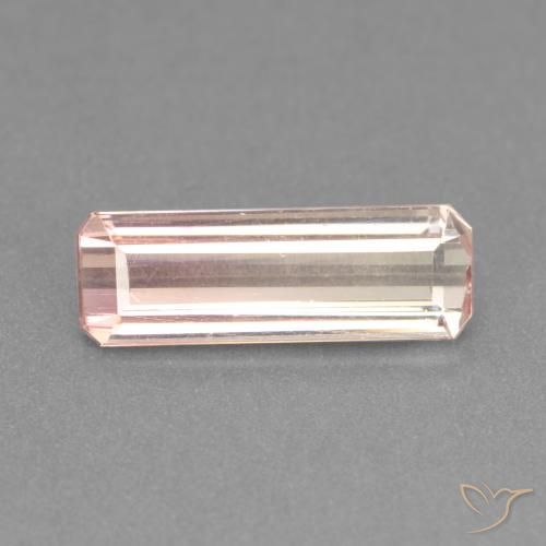 2.04ct Natural Rosa bem claro Turmalina, Corte Esmeralda, VS