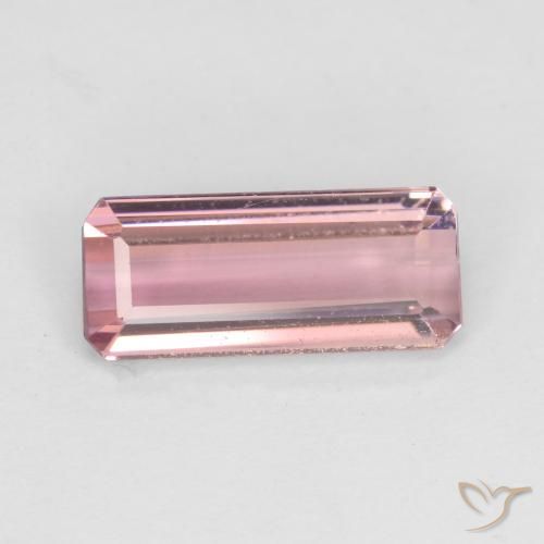 1.86ct Natural Chiclete rosa claro Turmalina, Corte Esmeralda, VS