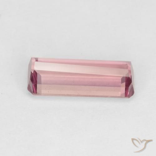 Turmalina Chiclete rosa claro Natural 1.86ct, Corte Octógono / Esmeralda, VS