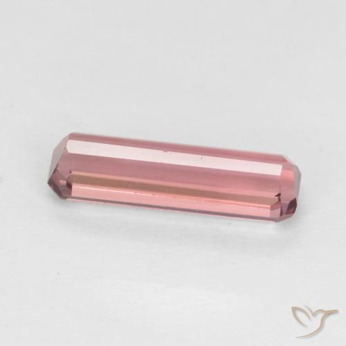 Turmalina Laranja Rosa Natural 1.24ct, Corte Octógono / Esmeralda, VS