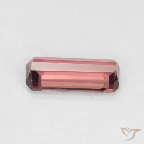 Turmalina Laranja Rosa Natural 1.37ct, Corte Octógono / Esmeralda, VS