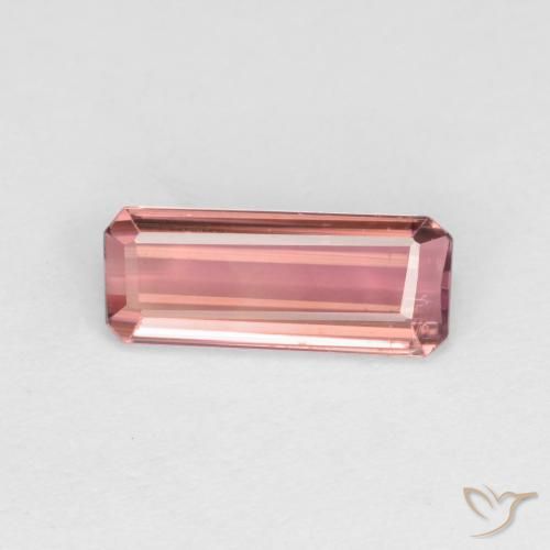 1.14ct Natural Laranja Rosa Turmalina, Corte Esmeralda, VS-SI
