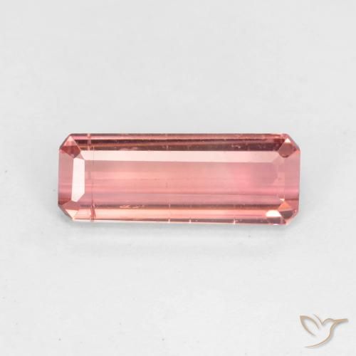 1.64ct Natural Rosa Intenso Turmalina, Corte Esmeralda, VS-SI