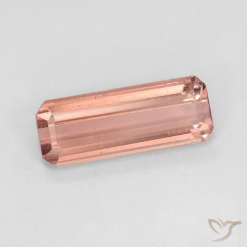 Turmalina Laranja Rosa Natural 1.54ct, Corte Octógono / Esmeralda, VS