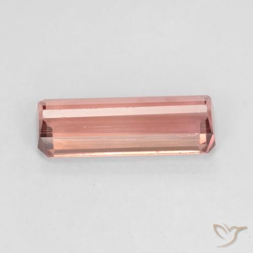 Turmalina Laranja Rosa Natural 1.54ct, Corte Octógono / Esmeralda, VS