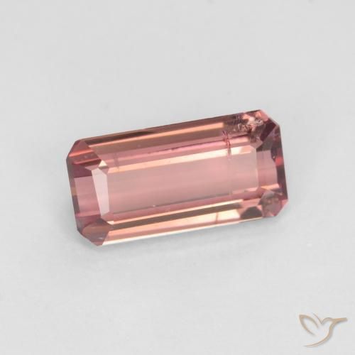 Turmalina Laranja Rosa Natural 1.42ct, Corte Octógono / Esmeralda, SI