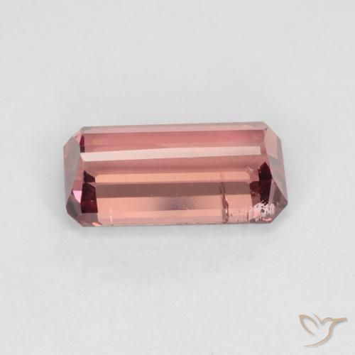Turmalina Laranja Rosa Natural 1.42ct, Corte Octógono / Esmeralda, SI