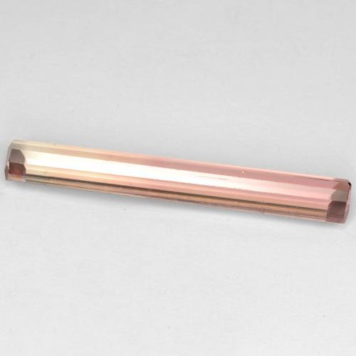 Turmalina bicolor natural 2,88ct, corte esmeralda, VS