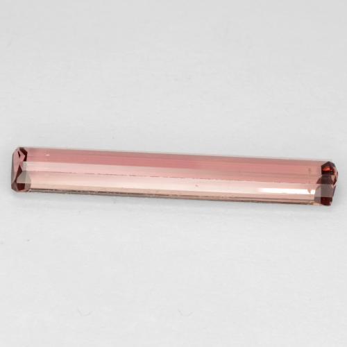 Turmalina rosa natural 2,18ct, corte esmeralda, VS