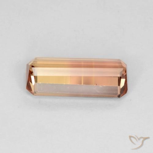 Turmalina bicolor Natural 2.02ct, Corte Octógono / Esmeralda, VS
