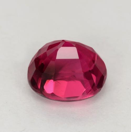 Turmalina Vermelho rosado Natural 0.78ct, Almofada cortada, VVS-VS