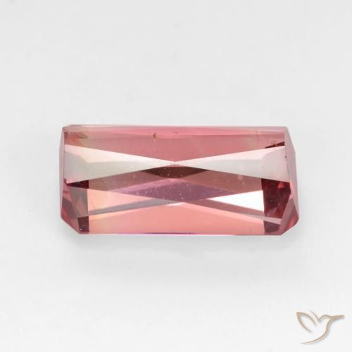 Turmalina Laranja Rosa Natural 2.81ct, Corte Octógono / Esmeralda, VS-SI