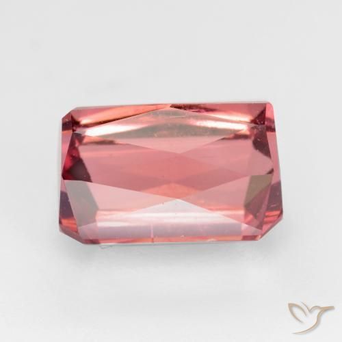 Turmalina Rosa escuro Natural 3.06ct, Corte Octógono / Esmeralda, SI