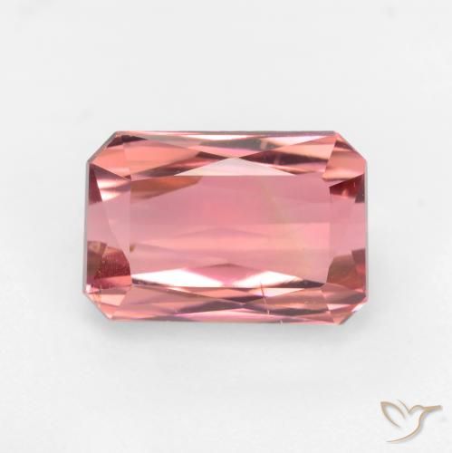 Turmalina rosa solta de 3,24 ct, corte octógono de 9,8 x 6,6 mm da Tanzânia, Photo A