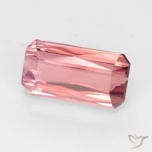 Turmalina Rosa Intenso Natural 3.12ct, Corte Octógono / Esmeralda, VS