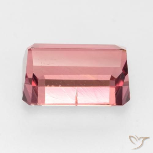 Turmalina Rosa Intenso Natural 3.26ct, Corte Octógono / Esmeralda, SI