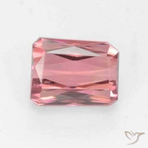 2.70ct Natural Laranja Rosa Turmalina, Corte Esmeralda, VVS-VS