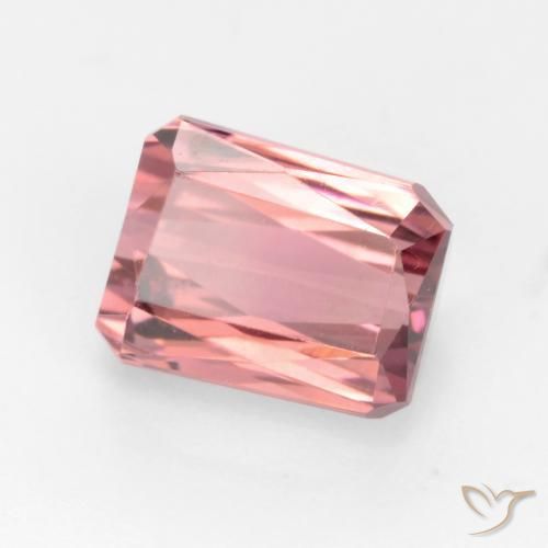 Turmalina Laranja Rosa Natural 2.70ct, Corte Octógono / Esmeralda, VVS-VS