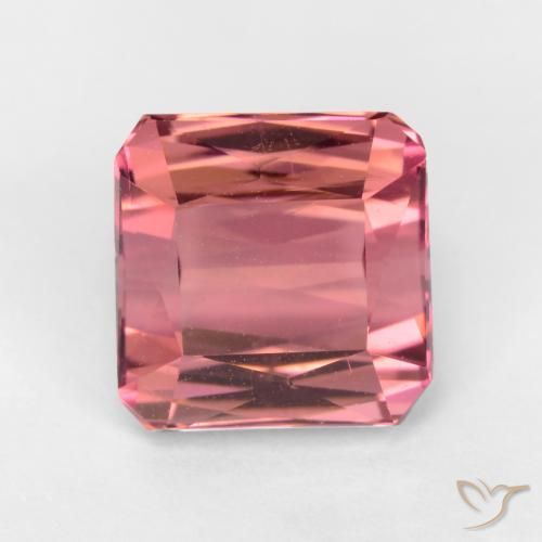 Turmalina Rosa chiclete Natural 2.53ct, Corte Esmeralda, VS