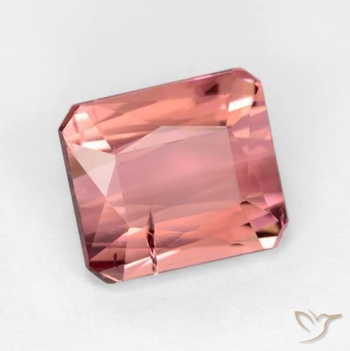Turmalina Rosa escuro Natural 2.64ct, Corte Octógono / Esmeralda, SI