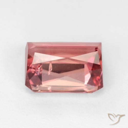 Turmalina Rosa escuro Natural 2.64ct, Corte Octógono / Esmeralda, SI