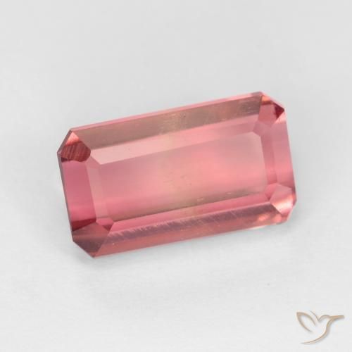 Turmalina Rosa escuro Natural 3.27ct, Corte Octógono / Esmeralda, VS-SI