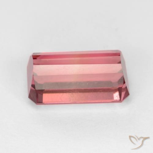 Turmalina Rosa escuro Natural 3.27ct, Corte Octógono / Esmeralda, VS-SI