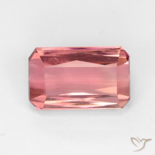 3.03ct Natural Rosa escuro Turmalina, Corte Esmeralda, VS-SI