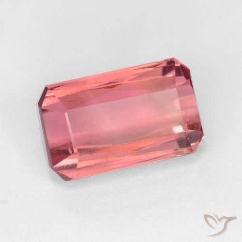 Turmalina Rosa escuro Natural 3.03ct, Corte Octógono / Esmeralda, VS-SI