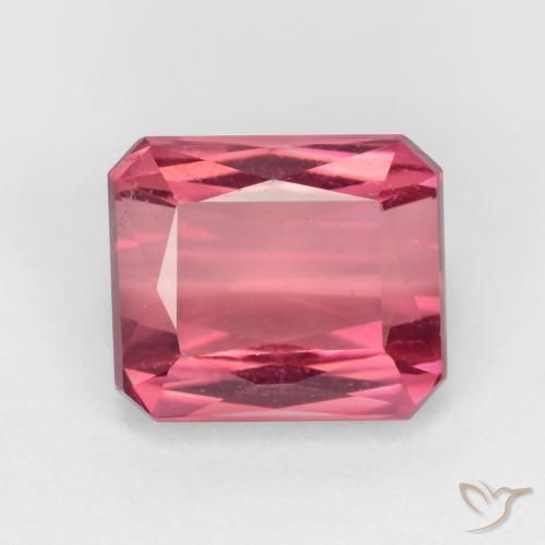 2.28ct Natural Luz rosa Turmalina, Corte Esmeralda, VS-SI