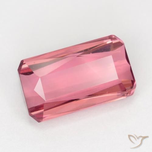Turmalina Rosa chiclete Natural 2.59ct, Corte Octógono / Esmeralda, VS