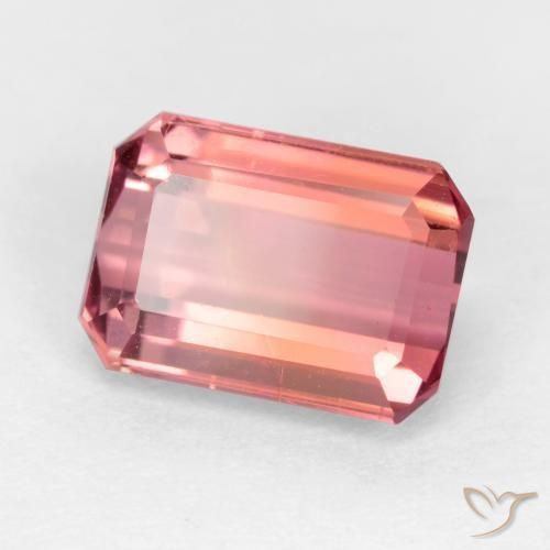Turmalina Rosa escuro Natural 2.30ct, Corte Octógono / Esmeralda, VS