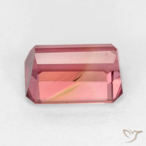Turmalina Rosa escuro Natural 2.30ct, Corte Octógono / Esmeralda, VS