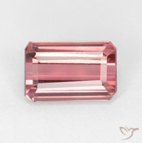 Turmalina Rosa chiclete Natural 2.66ct, Corte Octógono / Esmeralda, VVS-VS