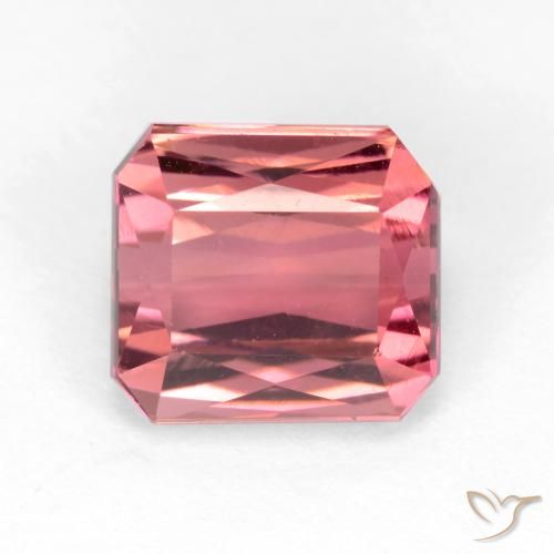 2.88ct Natural Luz rosa Turmalina, Corte Esmeralda, VS