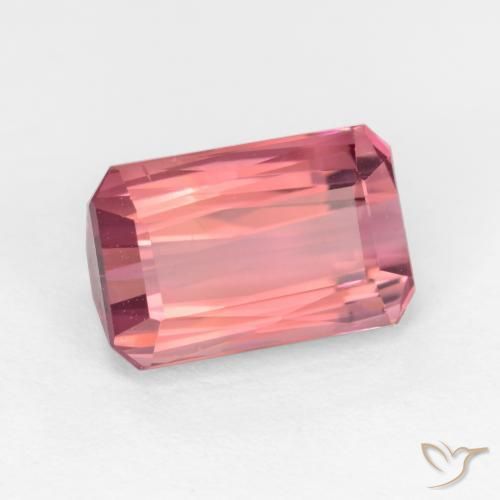Turmalina Rosa chiclete Natural 2.53ct, Corte Octógono / Esmeralda, VS