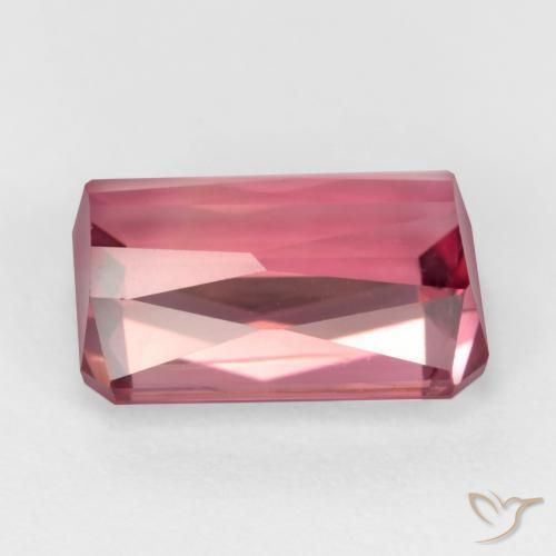 Turmalina Tom rosa quente Natural 2.60ct, Corte Octógono / Esmeralda, VS
