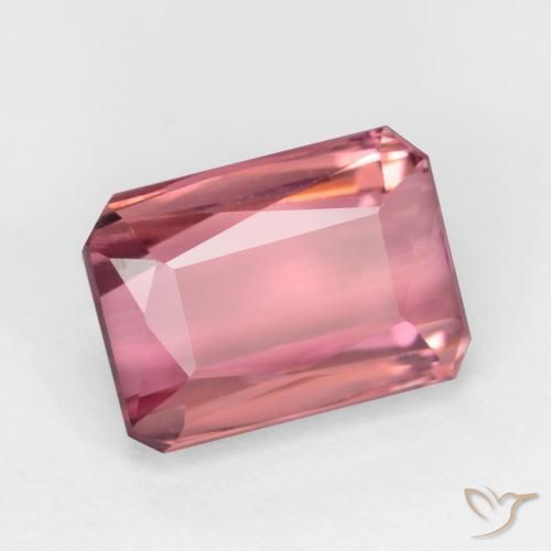 Turmalina Rosa chiclete Natural 2.55ct, Corte Octógono / Esmeralda, VS-SI