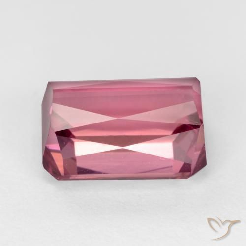 Turmalina Rosa chiclete Natural 2.55ct, Corte Octógono / Esmeralda, VS-SI